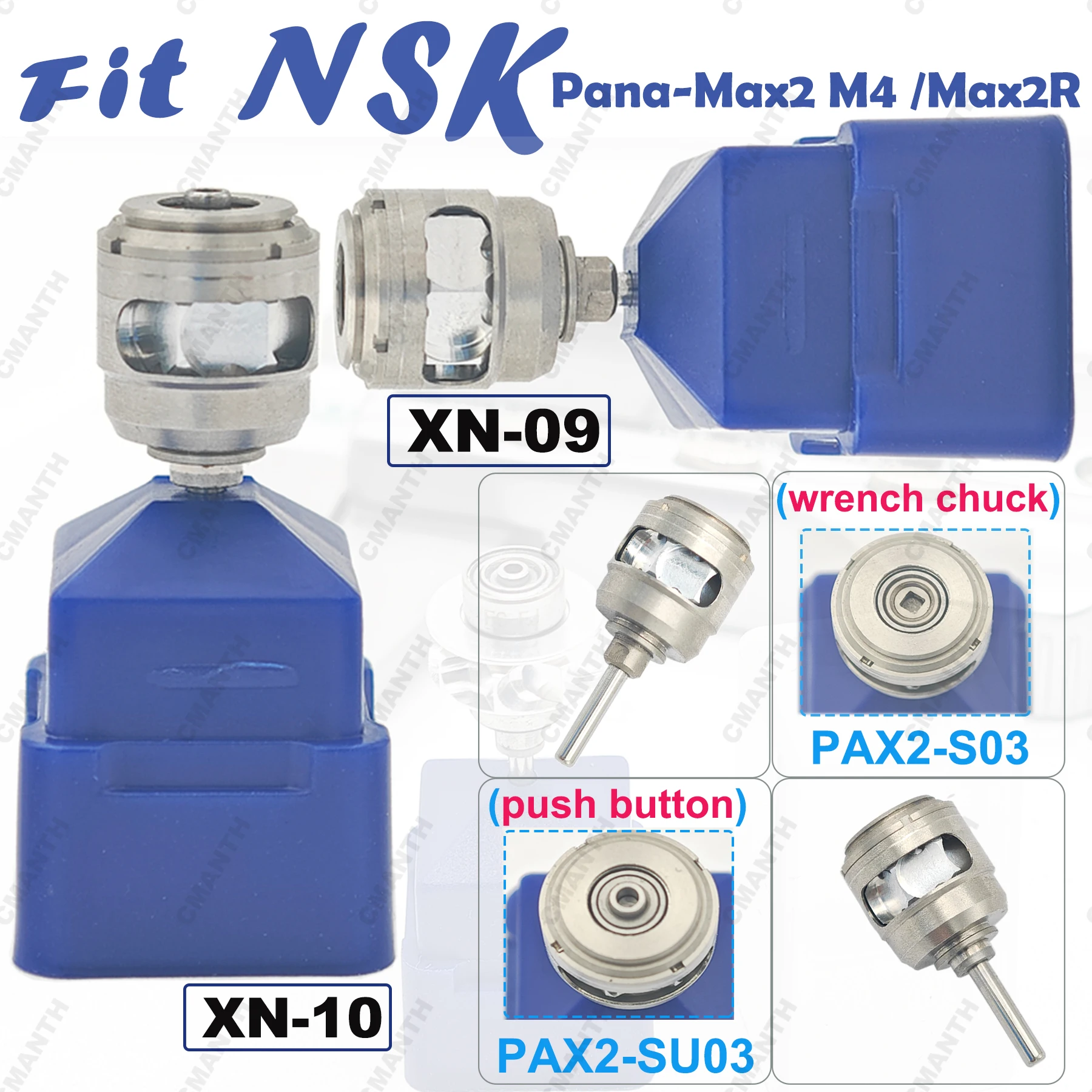 

Dental Turbine Air Rotor Fit NSK Pana-Max2 M4/Max2R High Speed Handpiece PAX2-S03 wrench chuck/PAX2-SU03 Dentistry Accessories