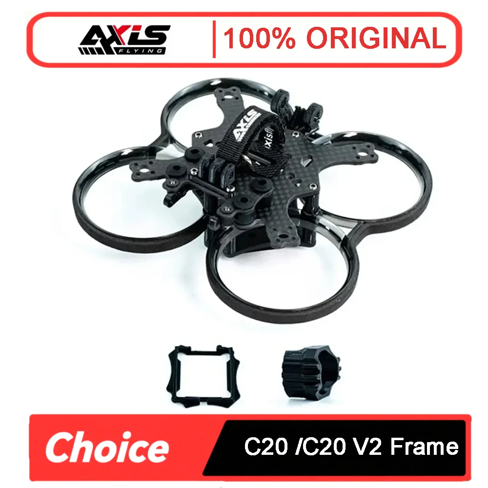 

AXISFLYING CINEON C20 / C20 V2 Комплект рамы дрона Поддержка воздушного блока O3 с защитой от сотрясений для RC FPV Дрон 2-дюймовый внутренний Cinewhoop