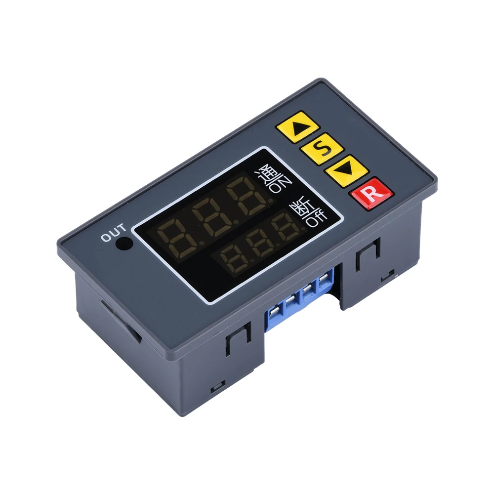 T3230 12/24V 110V 220V Digital Time Delay Relay LED Display Cycle Timer Control Switch Adjustable Timing Relay Time Switch