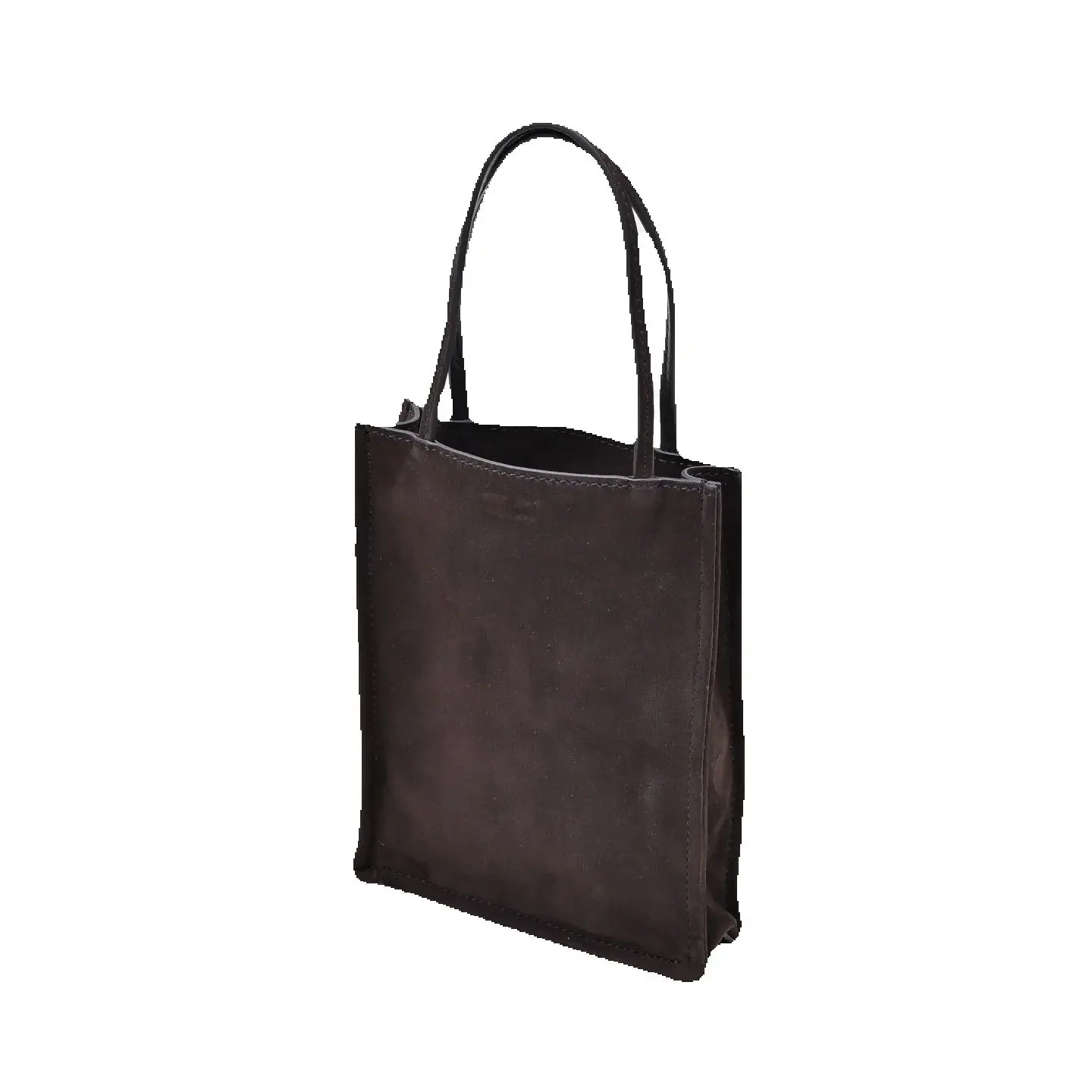 

2025 women top quality Leather-stitched deer-skin fabric mini handbag, single-shoulder crossbody bag