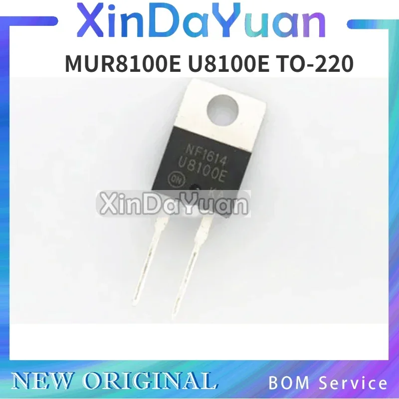 10 Uds MUR8100E U8100E TO-220 diodo de recuperación rápida