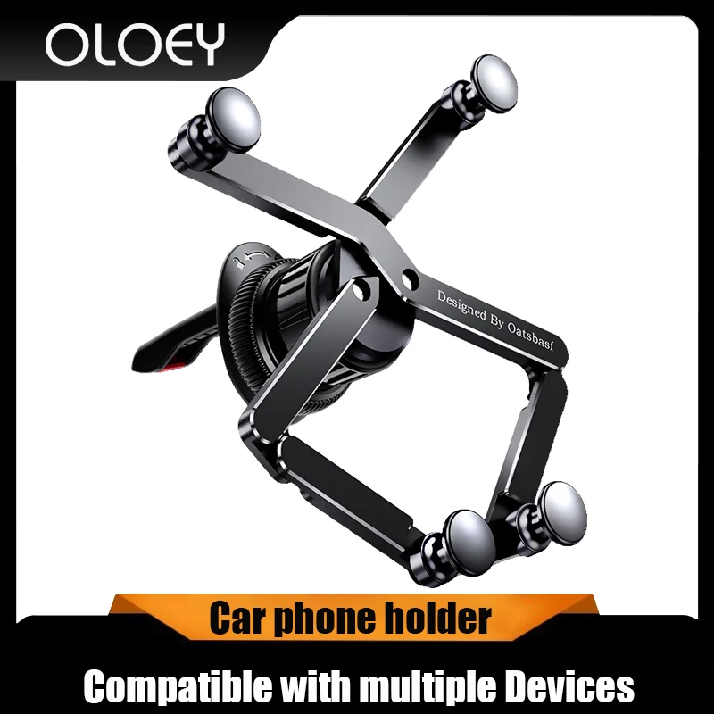 Oatsbasf car phone mount smartphone GPS phone holder for iPhone 12 13 Pro Max Poco F3 pro Xiaomi Redmi auto gravity phone stand