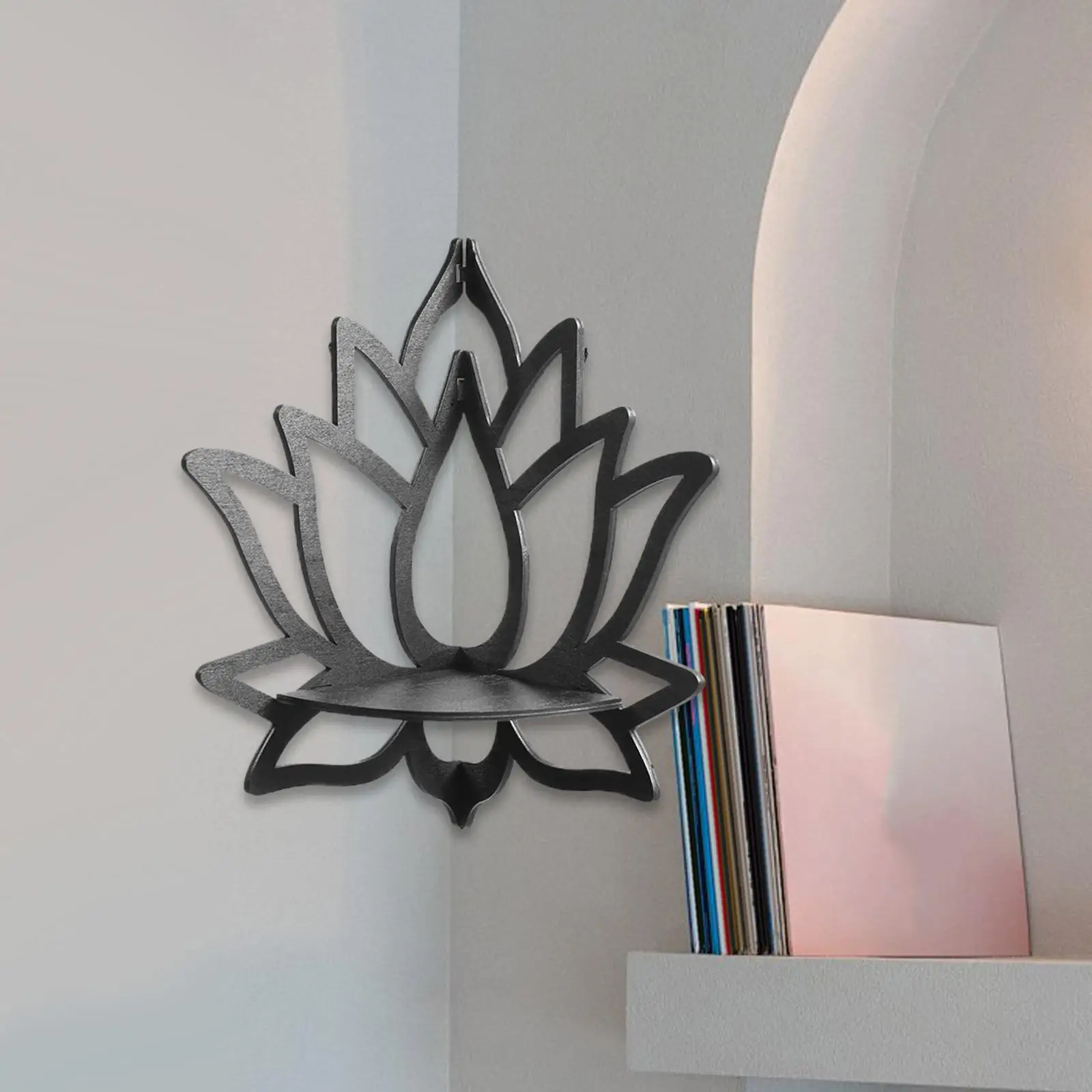 Corner Shelf Lotus Corner Shelf for Wall Decor Storage Gift Women Kitchen