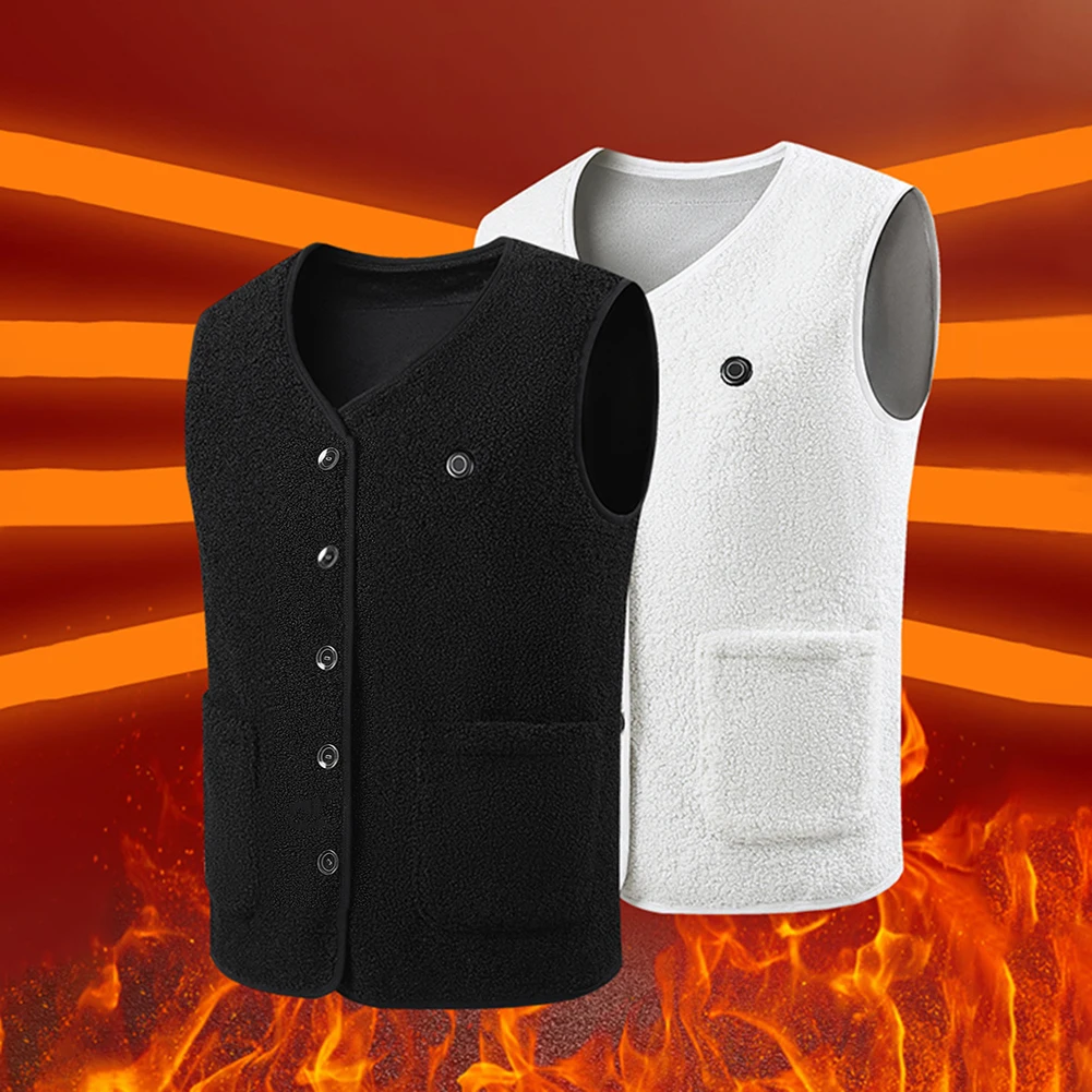 

Unisex Electric Heated Jacket Rechargable Heating Thermal Vest 16 Heating Areas 3 Heating Levels for Sports Hunting Hiking
