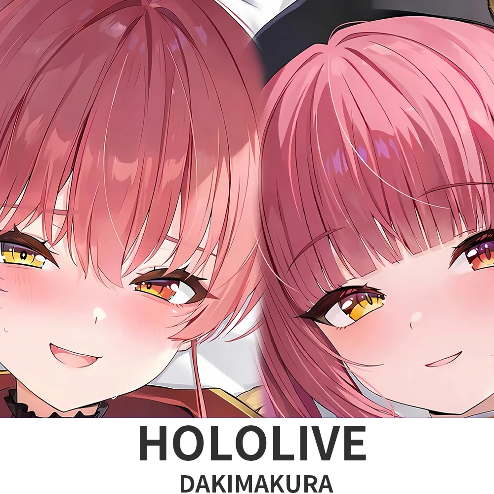 Dakimakura Hololive Houshou Marine Anime Style Pattern Pillow Cover Sofa Bed Cushion Case