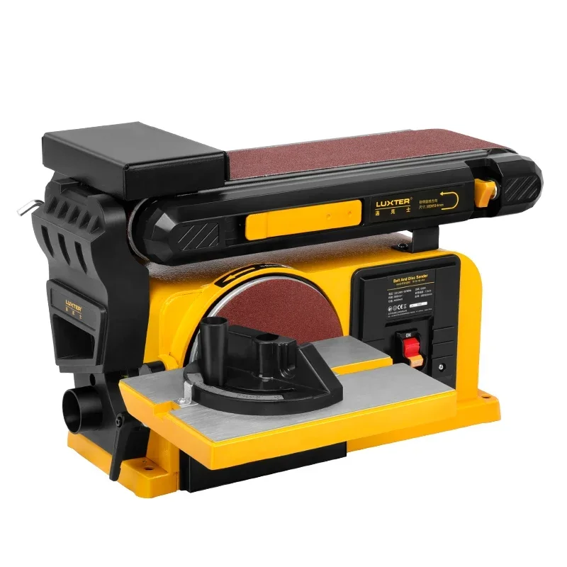 Original brand new！LUX·lEoR Belt Sander Disc Sander 4X6 Inch Disc Bench Sanding Adjustable table Belt Sander machine Combination