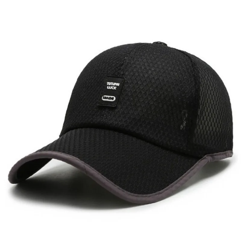 Summer Fishing Cap Outdoor Quick-drying Men's Hollow Sun Protection Mesh Cap Fishing Equipment Sea Fishing Lure Sun Hat