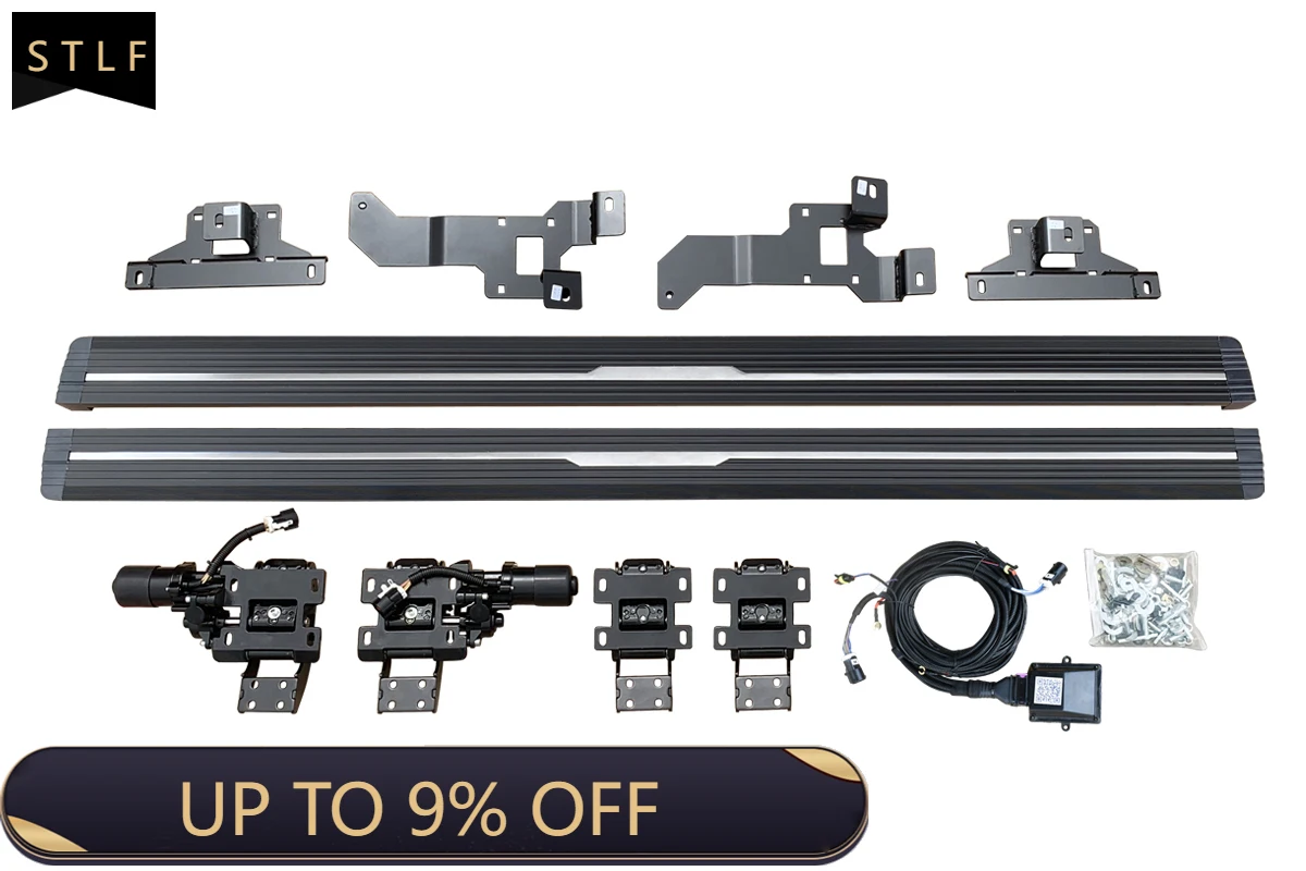 

Electric Running Boards Retractable Aluminum Alloy For VW Tiguan L 2017-2024 SUV Side Steps with Carry Bag