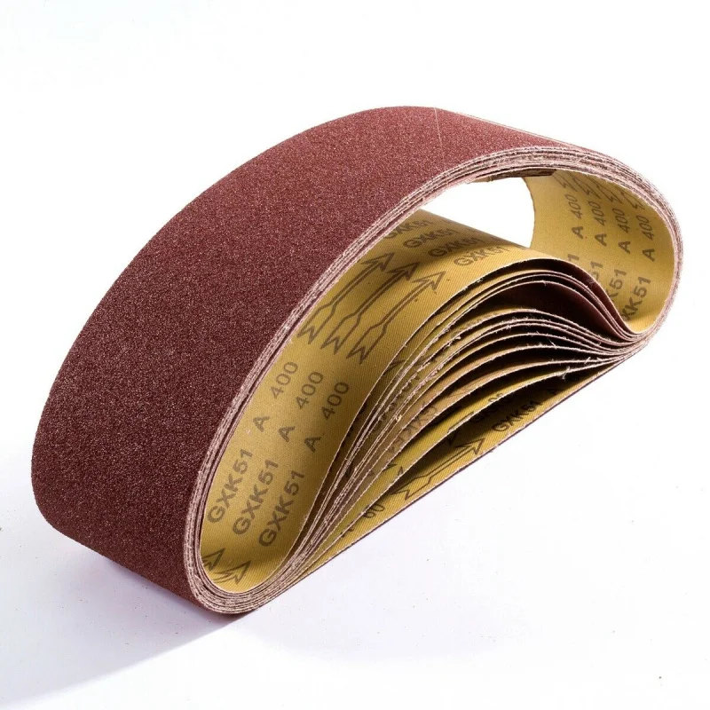 6pcs-set 12sets-carton 6x48 Inch Belt Sander Sanding Belts Aluminum Oxide 60-400 grit Assorted Sandpaper OEM