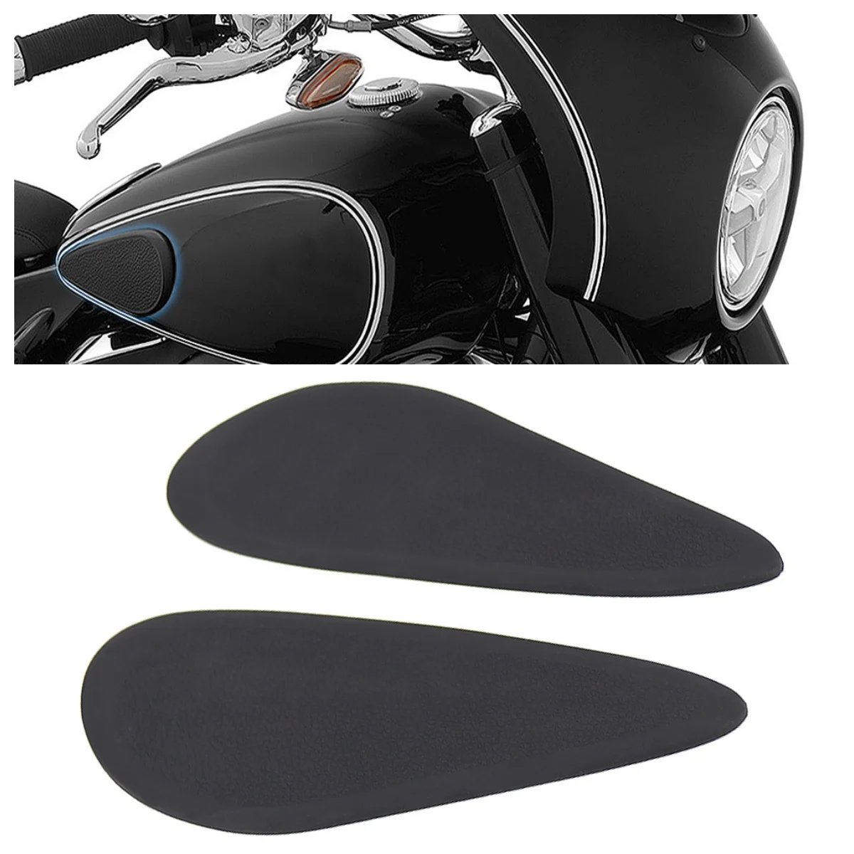

Motorcycle Rubber Fuel Tank Pad Waterproof Oil Tankpads For BMW R18 R18B R 18 B Transcontinental Non-slip Side Stickers Decal
