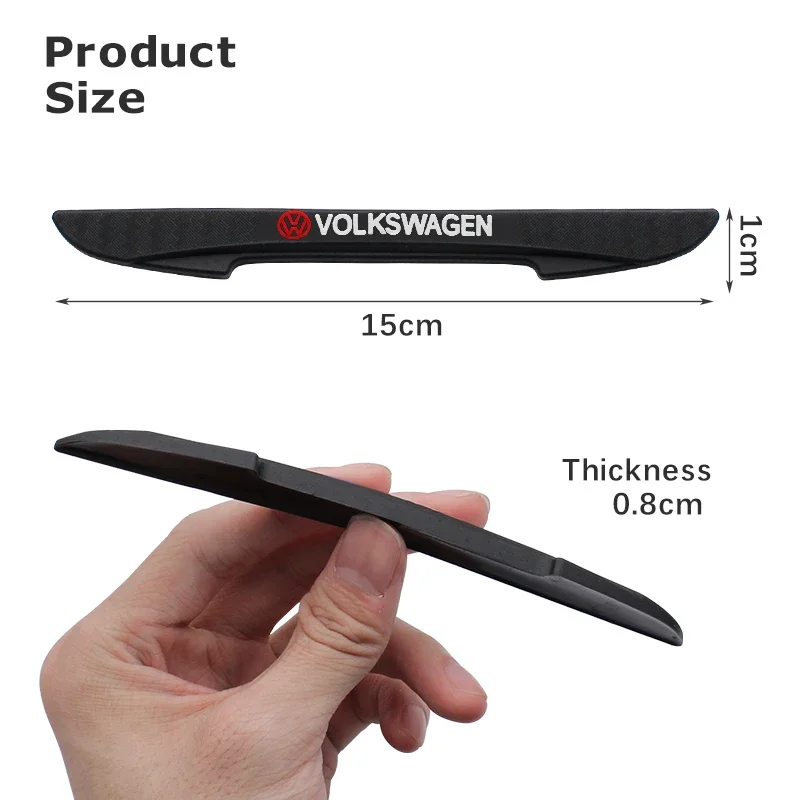 

2026 Hot For VW VOLKSWAGEN 4pcs Car Door Edge Protector Stickers Anti Collision Guards Strip For Volkswagen Polo Golf T5 7 4 Tou