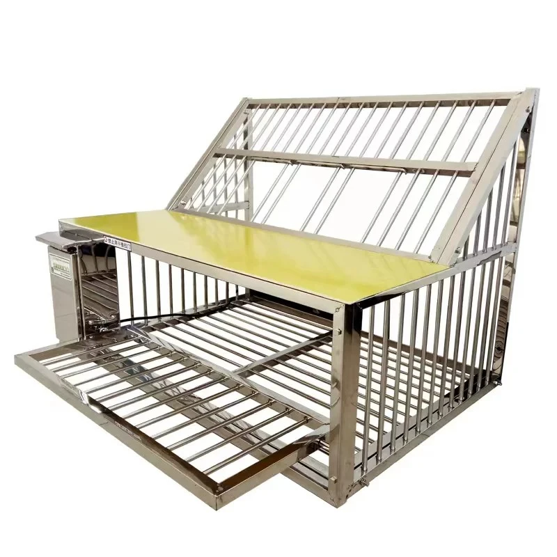 Stainless steel cage jumping pigeon cage jumping door racing pigeon steel regular release carrier pigeon supplies