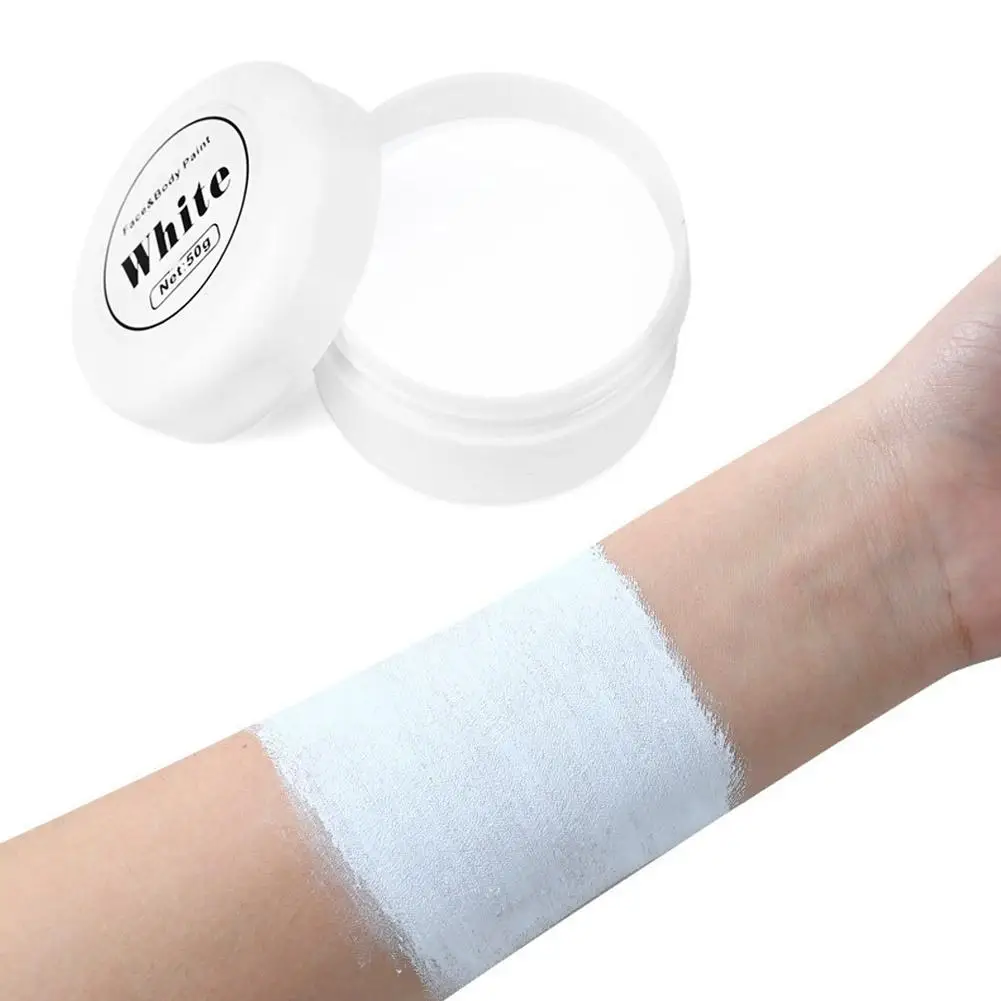 Goth blanc maquillage fond de teint crème correcteur Cosplay blanc/noir/rouge visage corps peinture Zombie maquillage crème pour le visage Halloween visage