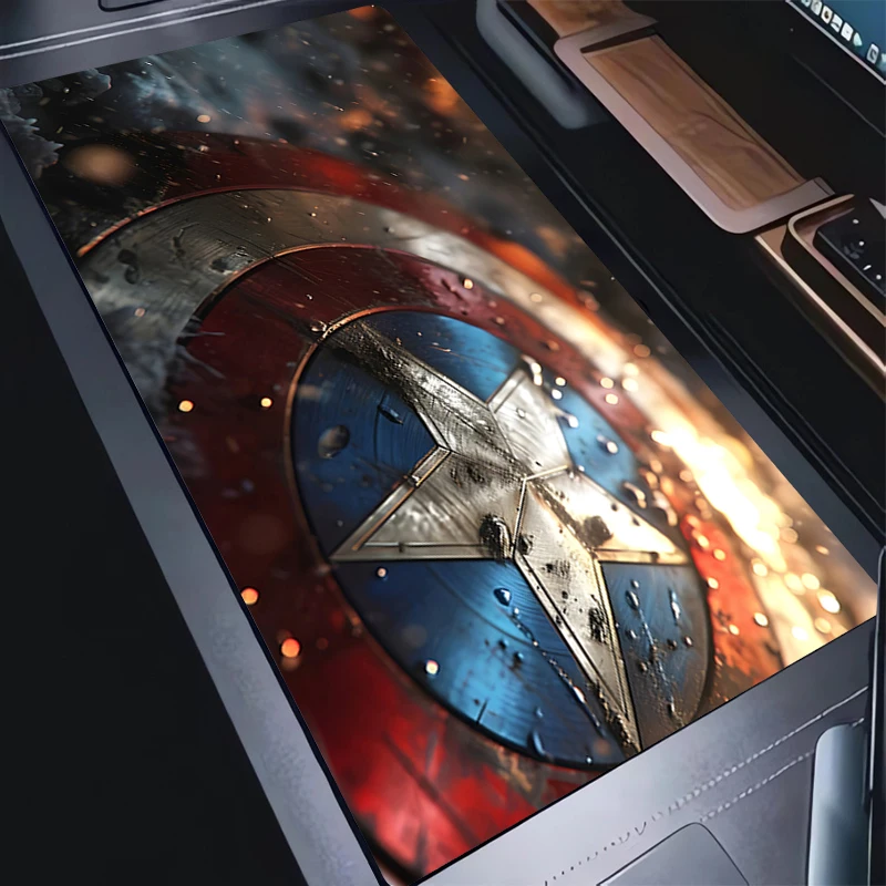 Mouse Pad Office Laptop Gaming Accessories Mousepad Anime C-captain A-america HD Print Keyboard Pad PC Non Slip Desk Mouse Mat