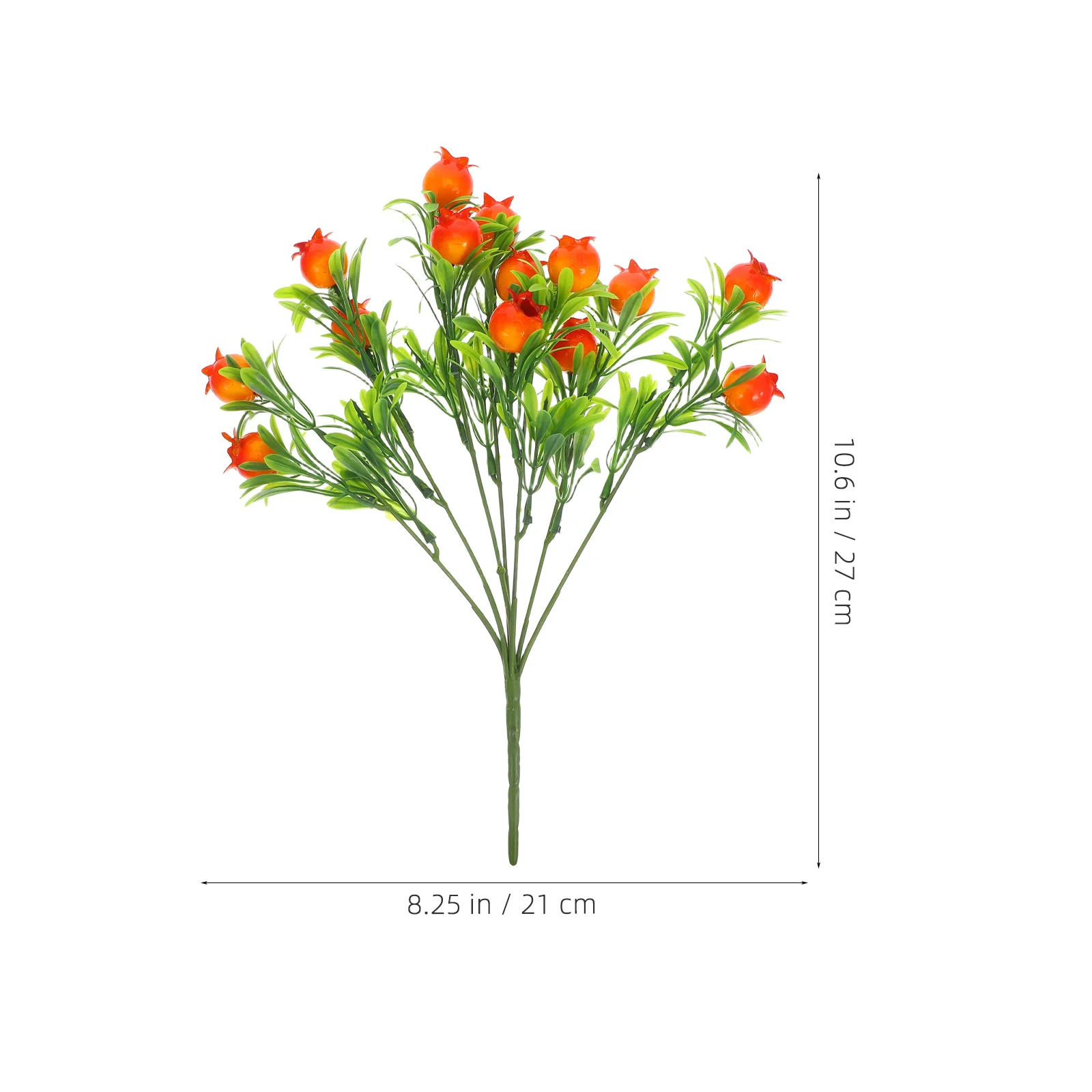 3 قطعة فروع الرمان الاصطناعي واقعية فو الفاكهة ينبع الزخرفية الرمان يختار لحفل زفاف محور زهرية