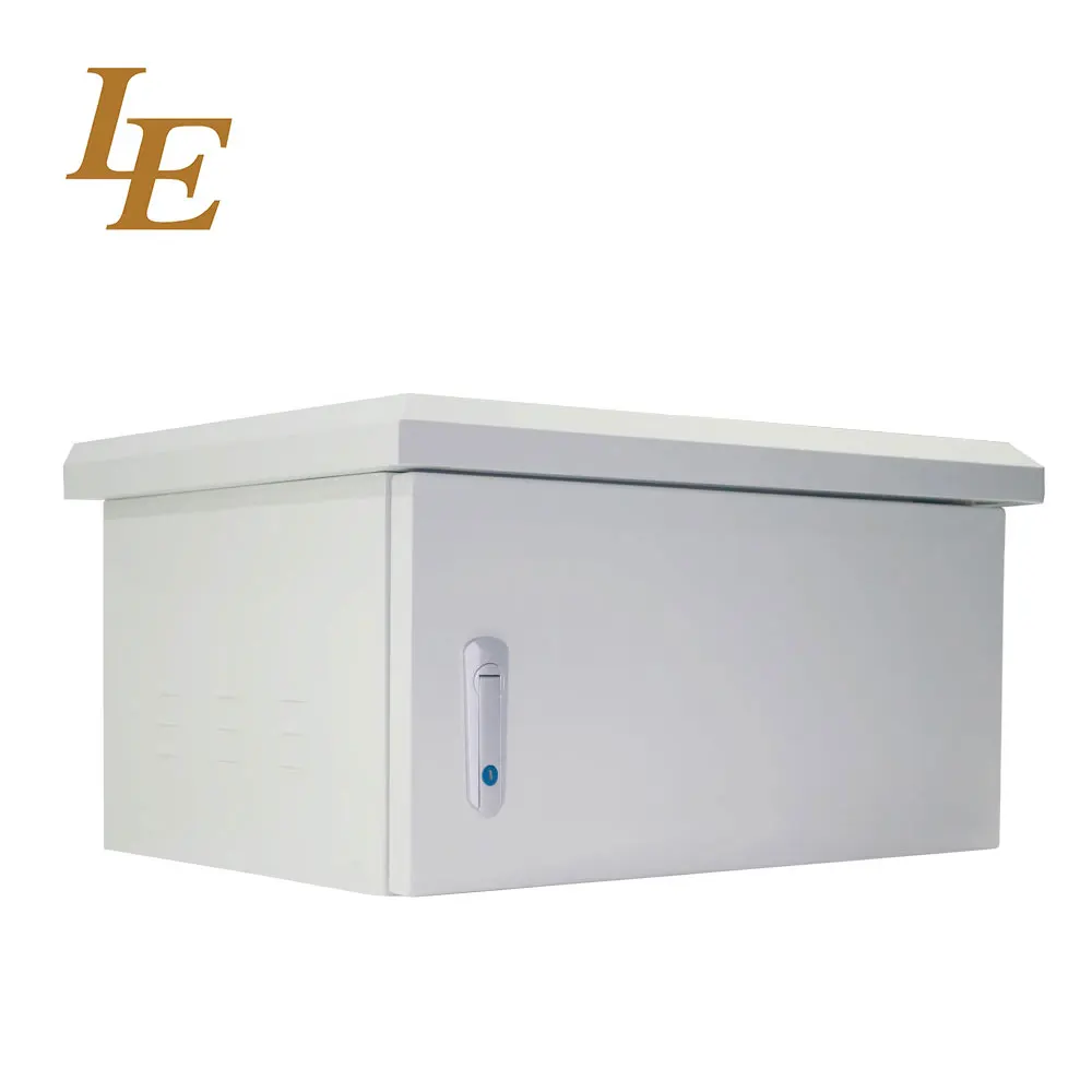 19Inch 6U 450mm Deep Outdoor Cabinet with 2 Fans RAL7035SN 600mm Width Metal Enclosure Waterproof IP65