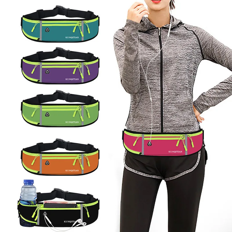 

Outdoor running Sports waist bag men's and women's mobile phone bag multi-functional lightweight marathon water bottle bag