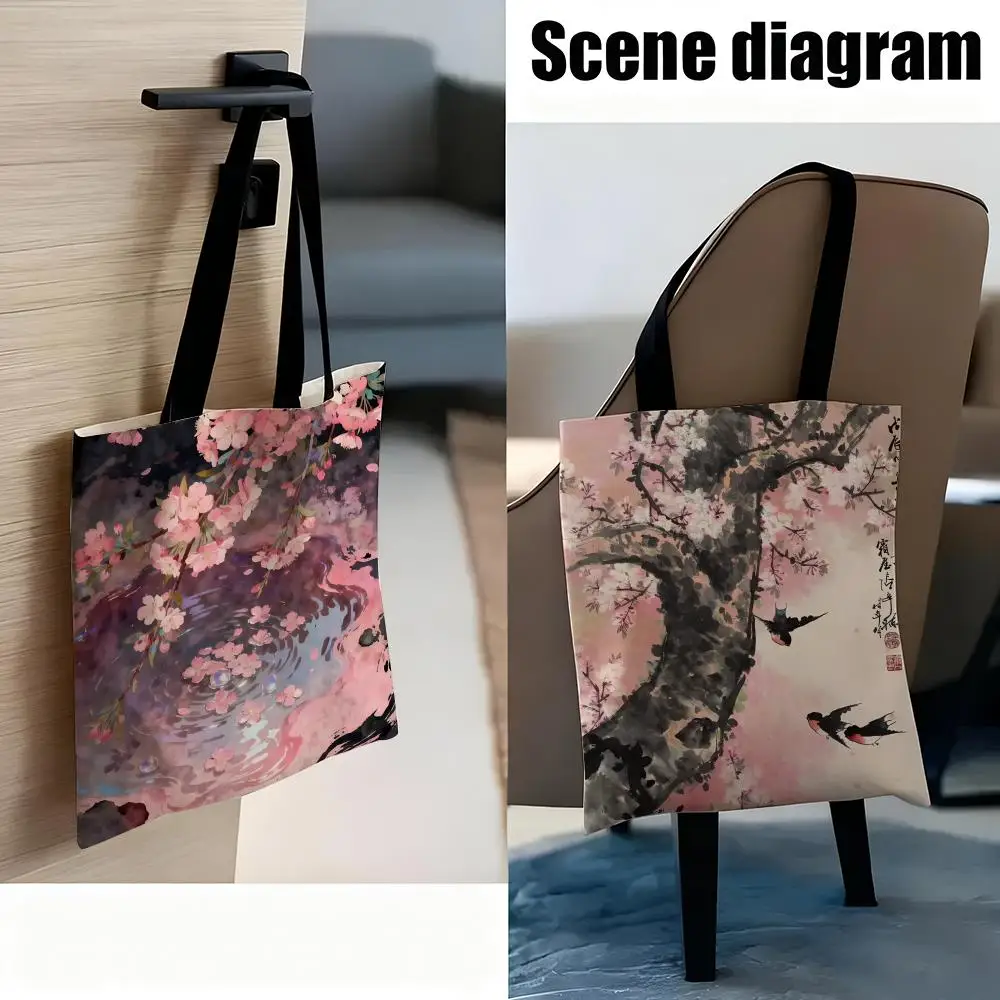 Scenery And Mountains Storage Bags Handbag Women Casual Underarm Top Handle Bag Lady Shopping Travel Bags