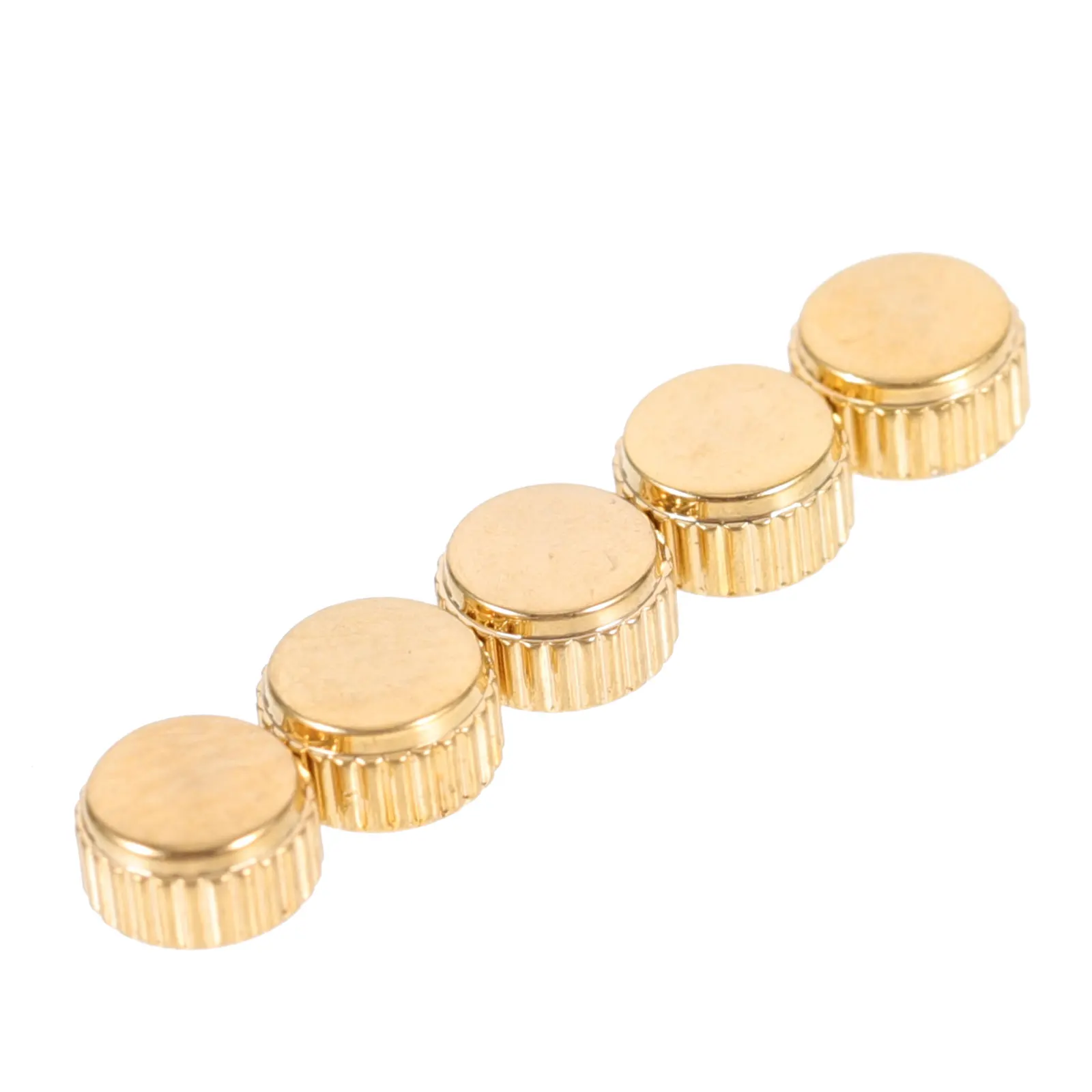 

5pcs Steel Watch Crowns Replacement Parts Repair Tools For Watchmakers Fit Most Watches Durable Easy Install Gold Color