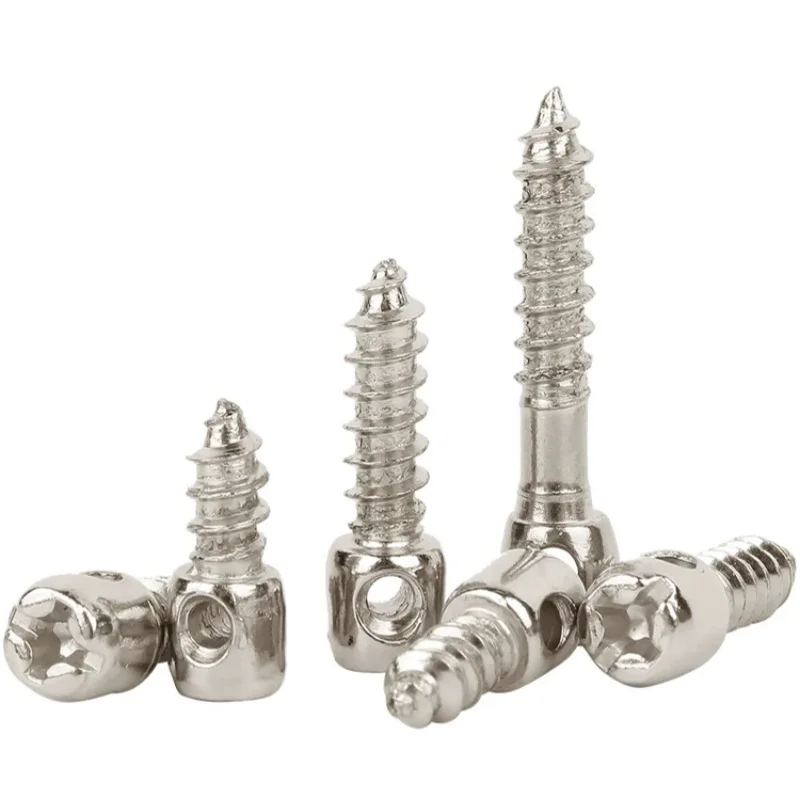 M4 Carbon Steel Nickel Plated Cross Self Tapping Screws With Holes Lead Sealed Screw