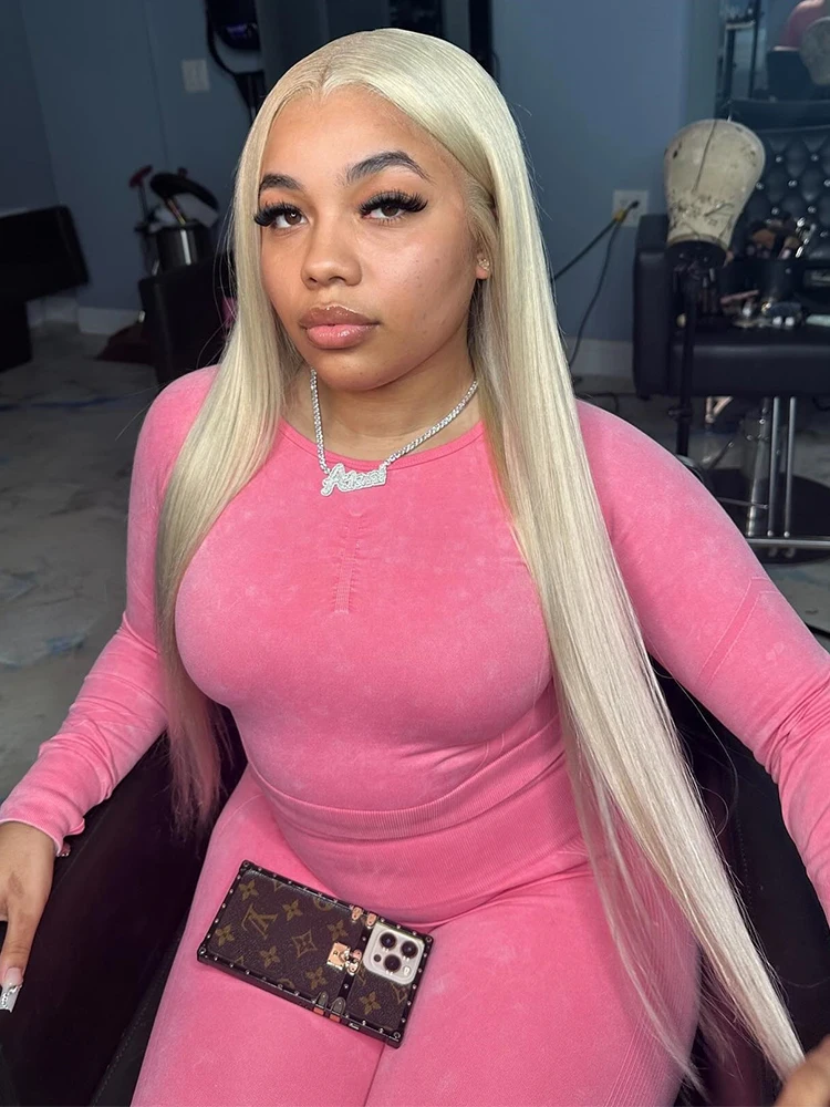 13x6 Hd 613 Blonde Straight Human Hair Wigs 30 38 Inch Transparent Lace Frontal Wig Wet And Wavy Lace Front Human Hair Wig For Women 210 Density Brazilian Hair