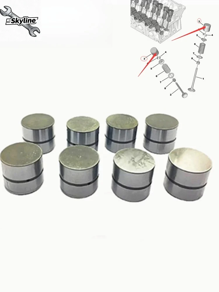 Valve hydraulic tappet 094250 094293 9634435080 For  206207307308406407 For C2C3C4 Valve tappet