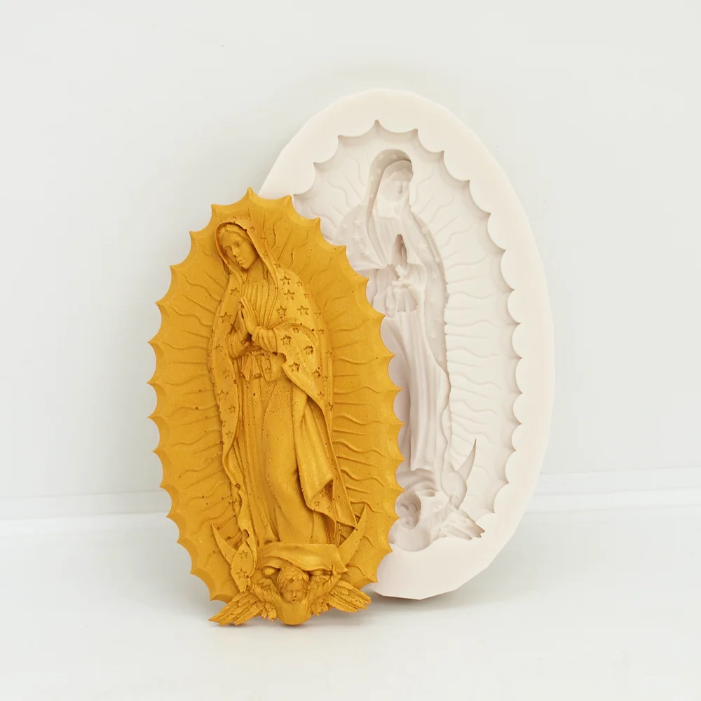 Silicone Mold Angel Our Lady Kitchen Baking Cake Decoration Tools For DIY Star Pastry Chocolate Fondant Relief Moulds Supplies