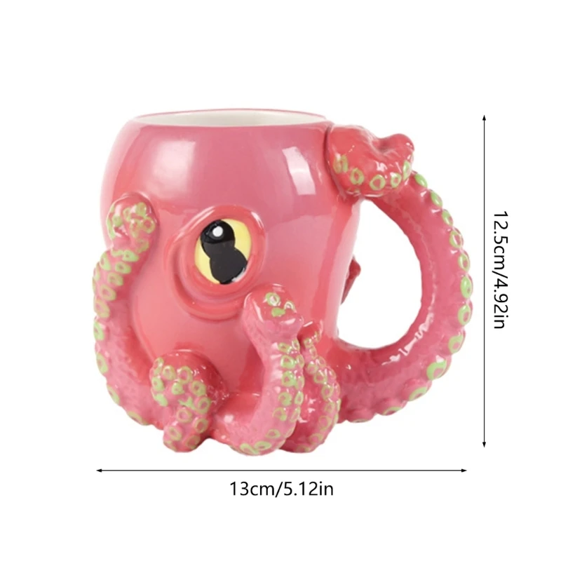 500ml Fashion Octopus Teas Cups Lovely Ceramic Coffee Mug Party Gift