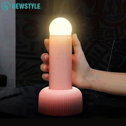 Novelty Creative Handheld Night Light Rechargeable Timing Sleeping Nightlights Touch Control Beside Lamp For Bedroom