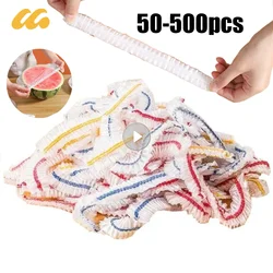 50-500pcs Disposable Food Cover Bag Food Grade Fresh-keeping Plastic Bag Food Lids Bag Stretch Bowl Dish Cap Kitchen Storage Bag