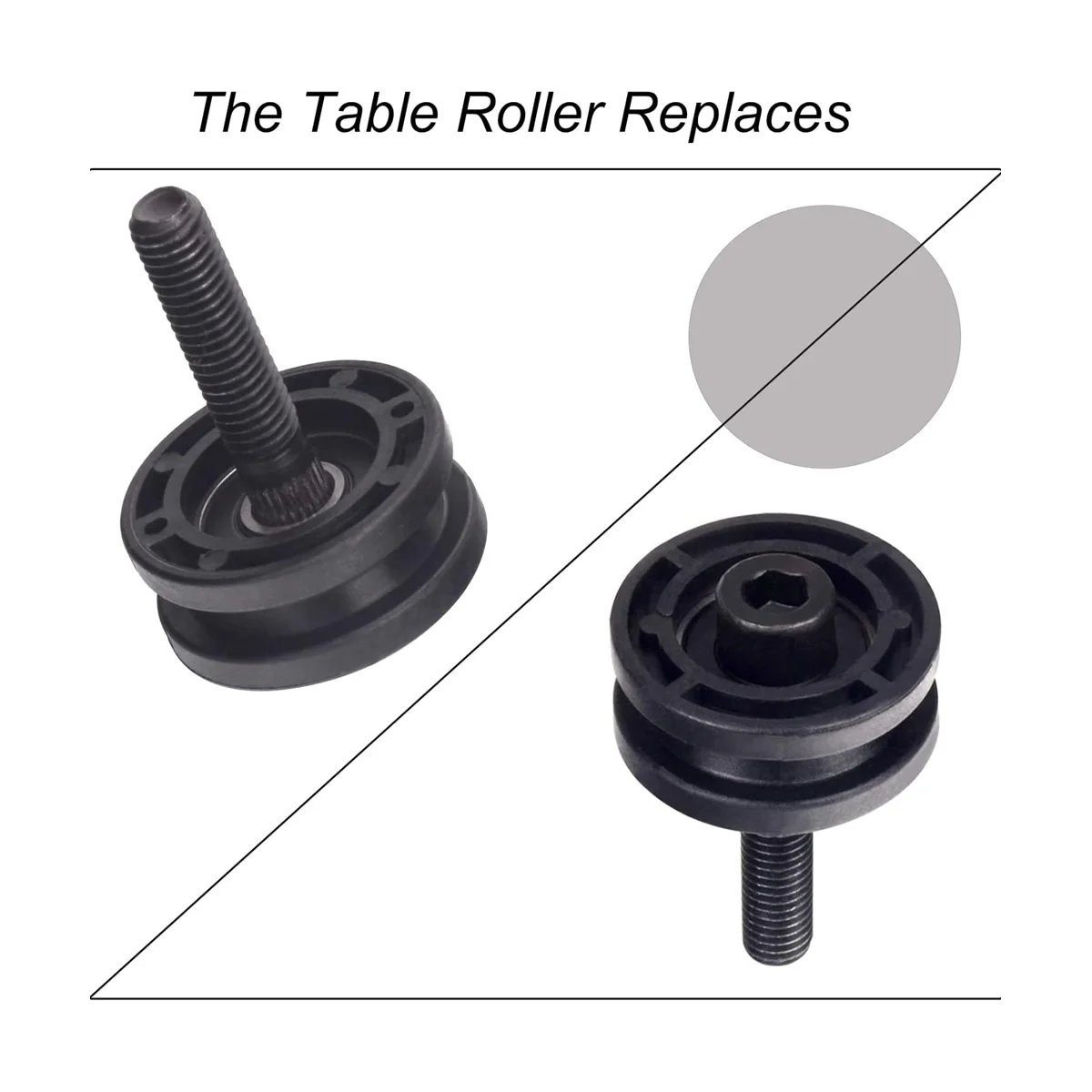 305784005 305784001 Tile Saw Roller Assembly Compatible with DT180EVO for 7inch Tile Saw R4030, R4030S and R4031 (4 PCS)