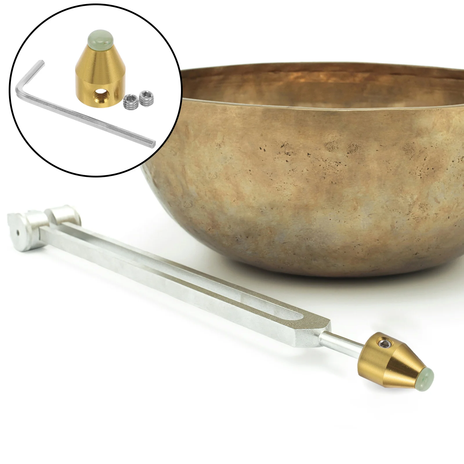 

1Set Fork Feet Aluminum Alloy Durable Stability Support Tuning Fork Supplies Universal Feet Parts