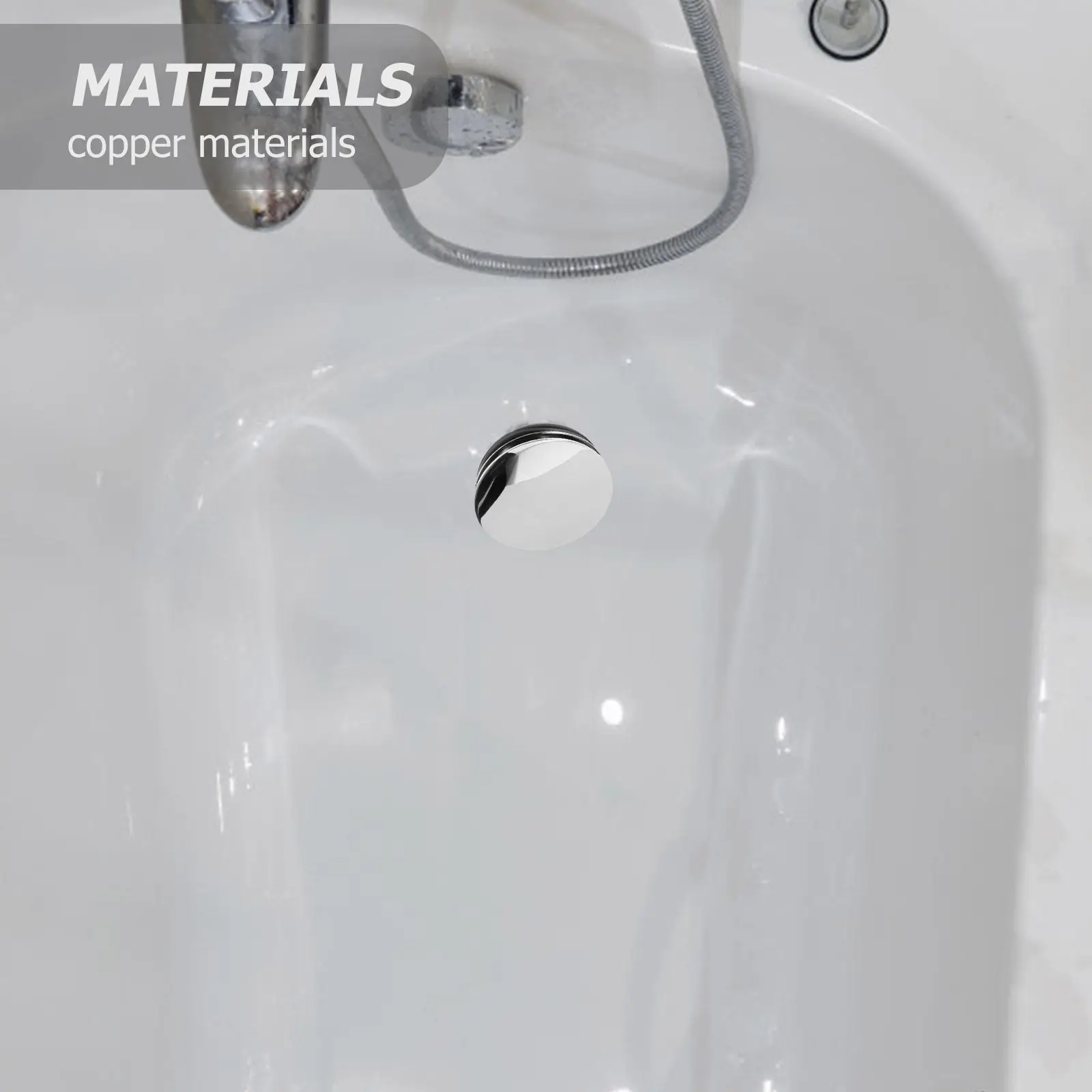 

Универсальный медный фильтр-заглушка для слива ванны, замена пробки для ванны, предотвращение засоров