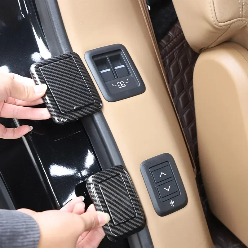 For Land Rover Range Rover Vogue L460 2023 2024 2025 2026 ABS Rear Seat Adjustment Button Anti Touch Cover Trim Accessories