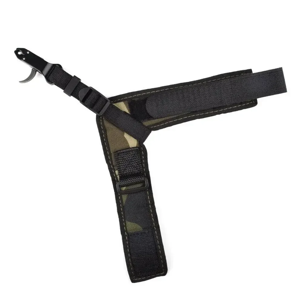 

Черный камуфляжный штангенциркуль для стрельбы из лука, вспомогательный триггер с ремешком на запястье, аксессуар для взрослых, инструмент для лука