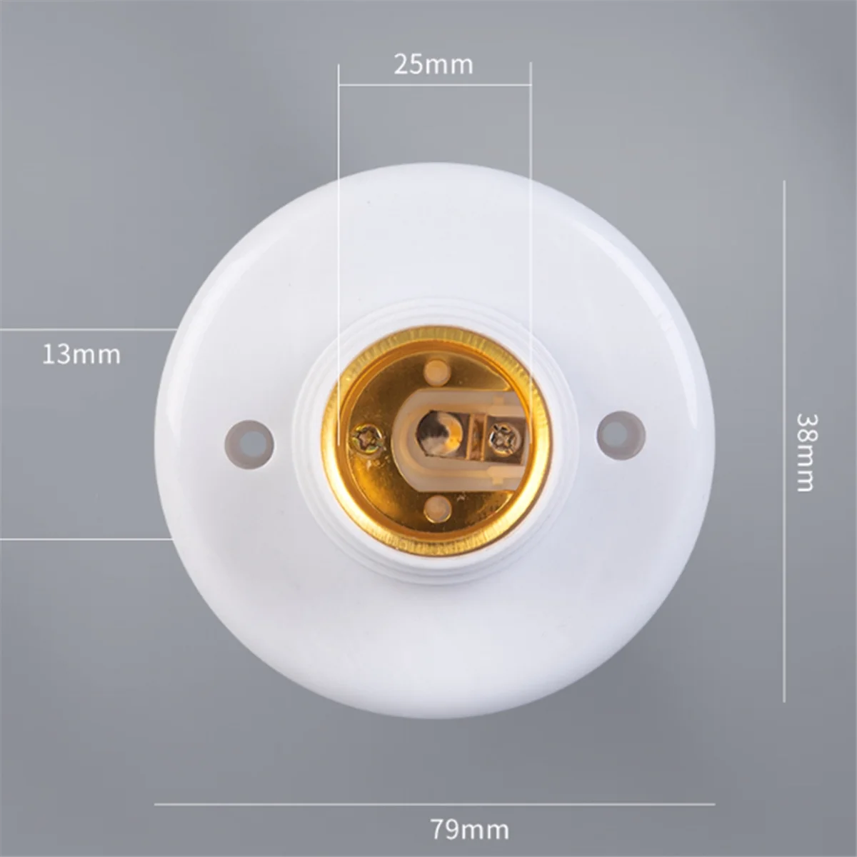 Casquillo de rosca E27 para lámpara de techo, Base de fijación de bombilla, soporte de bombilla LED en espiral, iluminación blanca