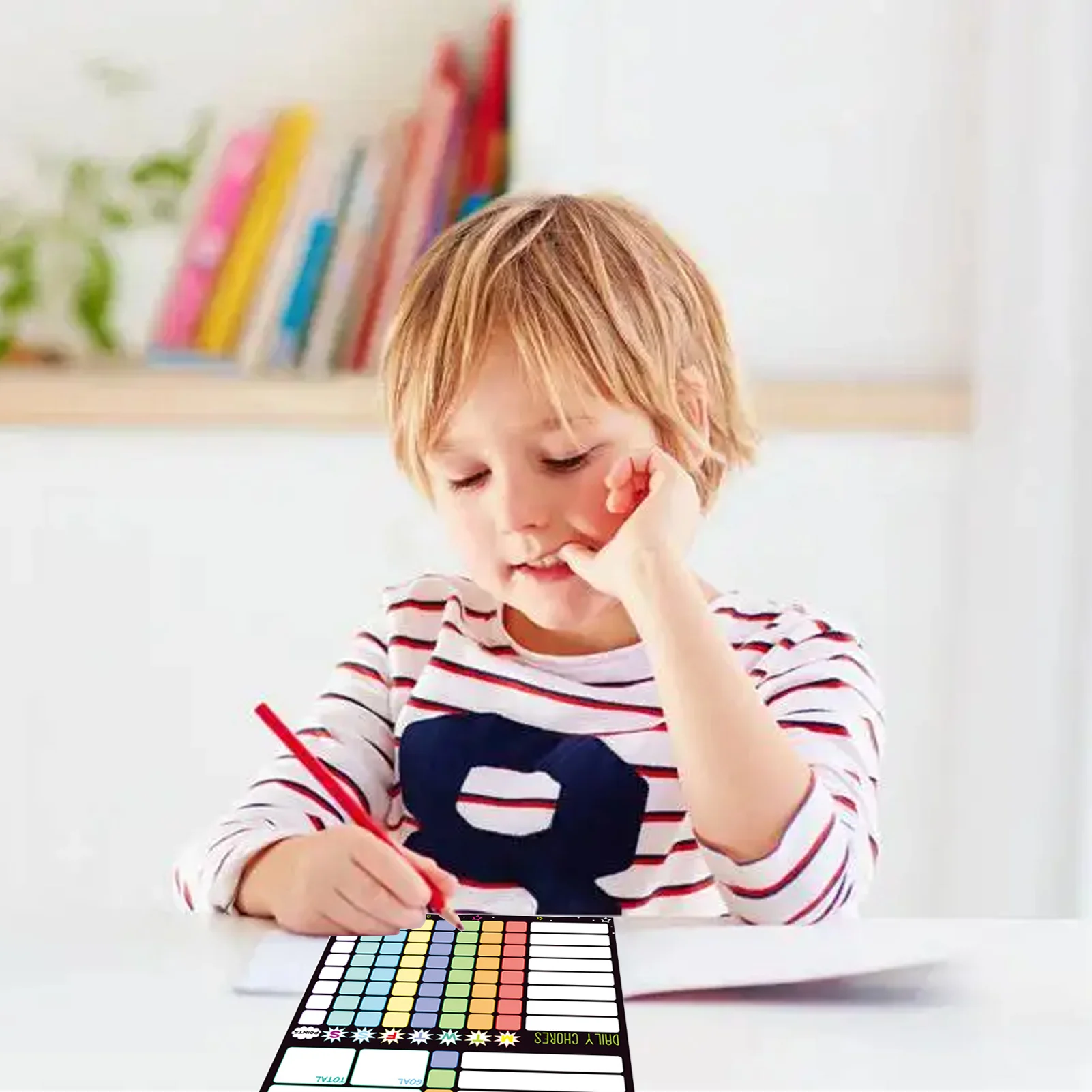 Çocuklar için manyetik Chore grafik haftalık görsel program manyetik kuru silme kurulu ödül grafik Toddlers çocuklar gençler yetişkinler için