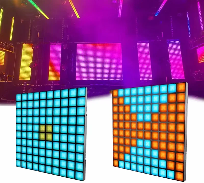 6 Stuks Discolichten Led Full Color Luces Dj Club Black Effect Dmx Matrix Blinder Dj Lights