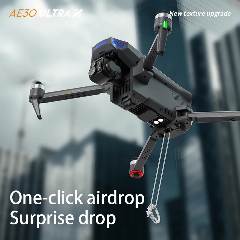 2026 New Ae30 GPS Drone 4K Camera 3-Axis Gimbal WIFI Obstacle Avoidance FPV Brushless Touch Screen Remote Control Quadcopter Toy