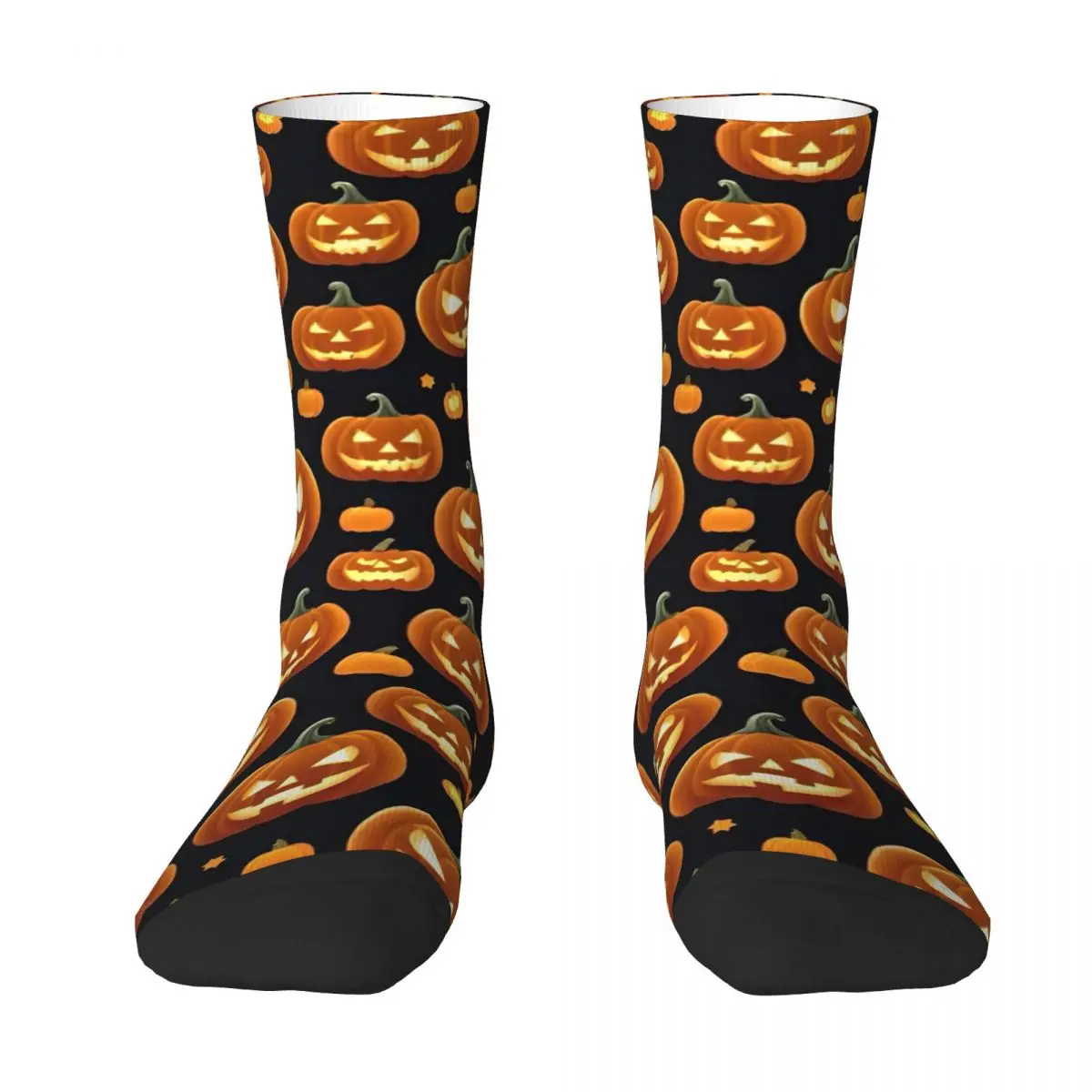 Horror Halloween Pumpkin Bat And Ghost Socks Autumn Trick or Treat Stockings Korean Men Medium Socks Running Anti Skid Socks