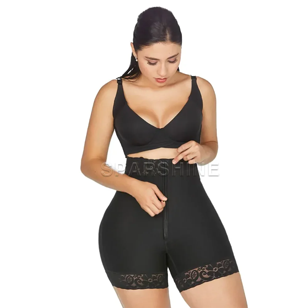 

Fajas Colombianas Women High Waist Butt Lifter Shorts Body Shaping Tummy Control Slimming Lace Flat Belly Shapewear