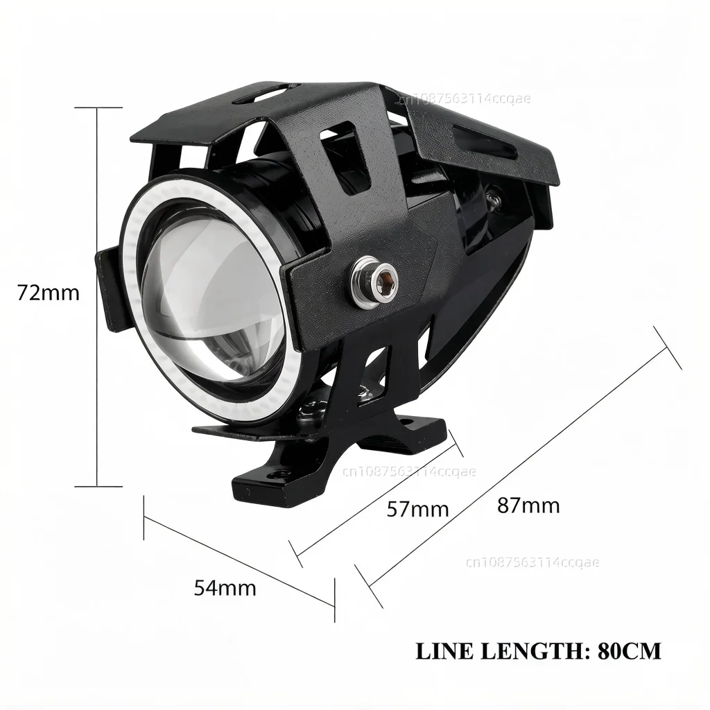 Waterproof Motorcycle LED Headlight 3000LMW U7 Motorbike LED Driving Fog Spot Light with Switch For Ducati DesertX DESERTX view 2