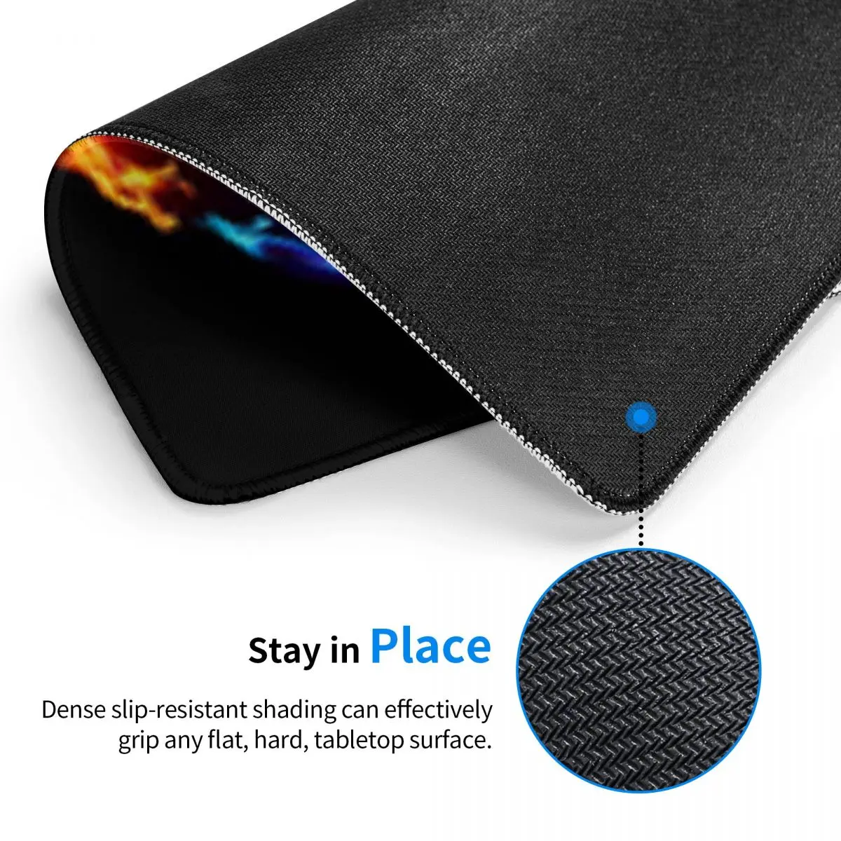Multi-size Mouse Pad Red Fire Dragon Gamer PC Laptop Mats Keyboard Carpet Computer Gaming Office Accessories Desk Mat view 5