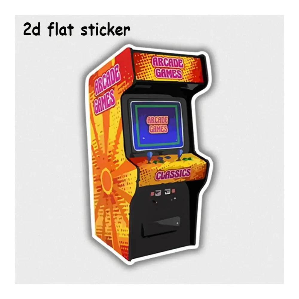 Arcade Games Cabinet Design Sticker For Cars, Laptops, Windows, Doors, Fridges, Water Bottles
