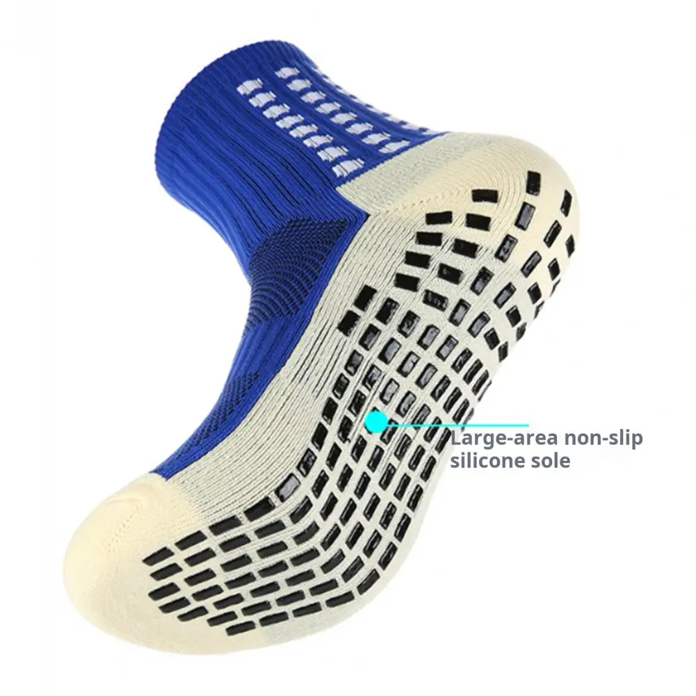 Anti-slip Socks Anti-slip Glue Dispensing Socks High Elasticity Men's Sport Socks with Anti-slip Silicone Bottom for Basketball