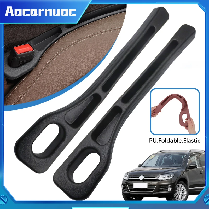 2 peças para volkswagen vw tiguan 5n ad1 ax1 mk1 mk2 2007-2022 preenchimento de lacuna de assento de carro entre assentos decoração acessórios interiores