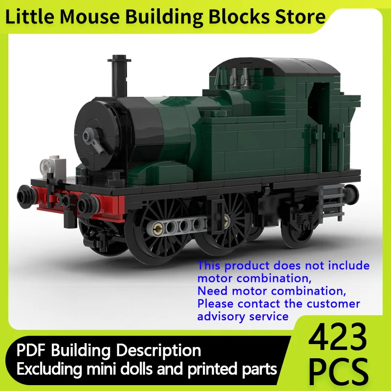 

Набор для сборки модульного поезда 0-4-2 из строительных блоков MOC: модель городского автомобиля, подарок для детей на праздники