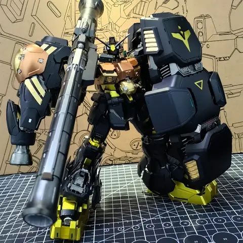 조립 메카 모델 블랙 스팟 솔로몬 플레이 퍼스트 폭탄, 사우어 베리 다층 스켈레톤 액션 피규어 모델 장난감, GP02 1/100 22cm