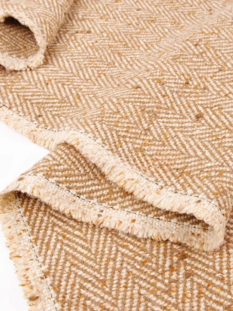 

Thickened Herringbone Wool Fabric for Colored Dots Autumn Winter Coat Jacket Suit Cloth Diy By The Meter Sewing Material