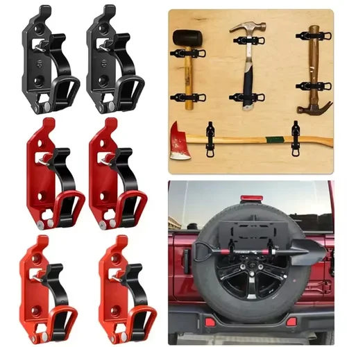 Soporte de fijación de herramientas, soporte de montaje en pared, pala, hacha, abrazadera de liberación rápida, soporte de pala, accesorios para el hogar, coche, RV, barco, 2-4 Uds.